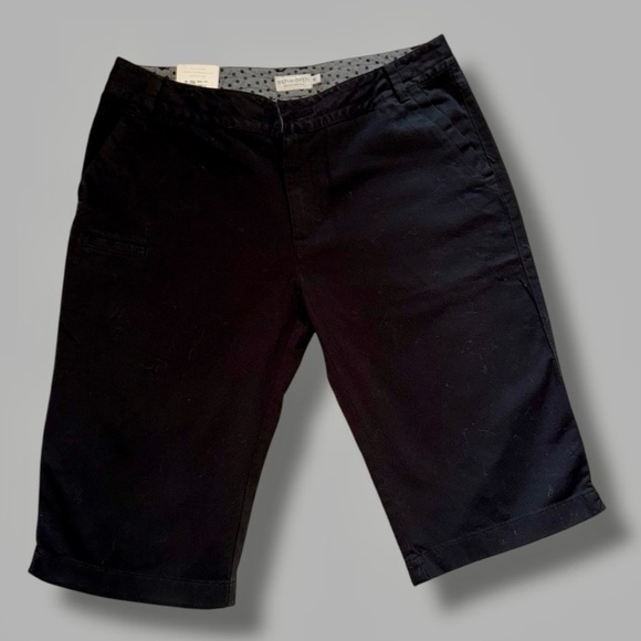 Ashworth Performance NWT Shorts Black Golf Tailored Stretch Bermudas Size 10 - Picture 6 of 12